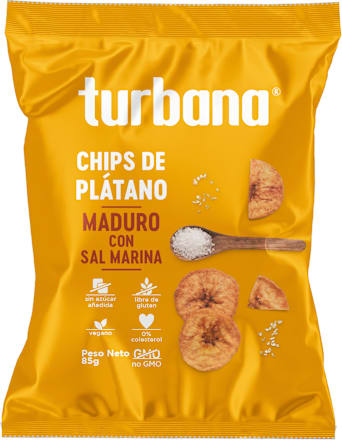 Chipsuri de banană coptă cu sare marină turbana