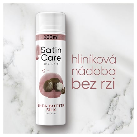 Dry Skin gel na holení Shea Butter Silk Satin Care