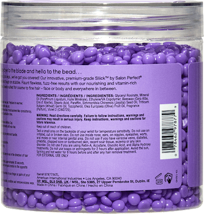 Enthaarungswachs hard wax beads Acai Berry Sliick