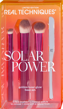 SOLAR POWER golden hour glow base set četkica i špatula za šminkanje REAL TECHNIQUES
