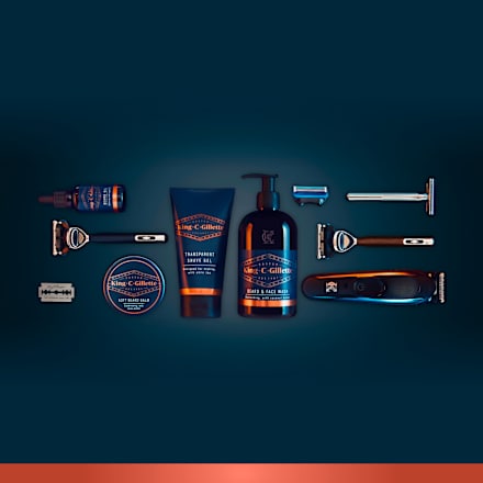 Barttrimmer, 3 Kammaufsätze King. C. Gillette