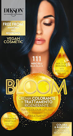 Crema Colorante e Trattamento Rigenerante Nero Blu 111 Dikson