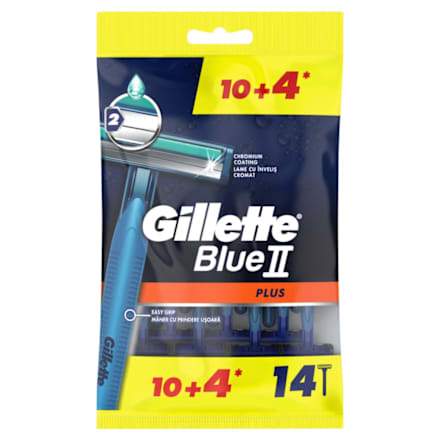 Pánske jednorazové holiace strojčeky Blue II Plus 10+4 Gillette