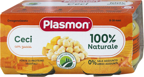 Omogeneizzato ai ceci con zucca Plasmon