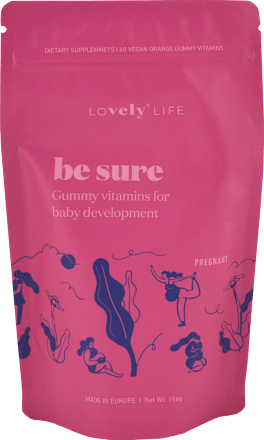 Gumené vitamíny pre správny vývoj bábätka v brušku be sure Pregnant pomaranč LOvely LIFE