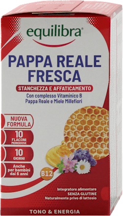 Pappa reale fresca equilibra