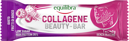 Barretta proteica al collagene gusto frutti di bosco equilibra