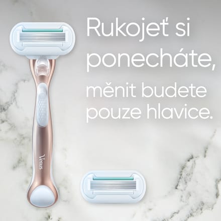 dámský holicí strojek Extra Smooth Sensitive Rosegold Gillette Venus