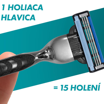 Pánsky holiaci strojček Mach3 + 5 náhradných hlavíc Gillette