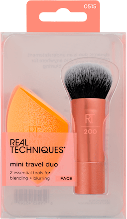 Súprava štetca a hubky na make-up Mini Travel Duo REAL TECHNIQUES