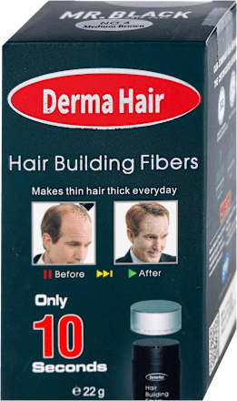 Fiberi za proređenu kosu - No. 4 Medium brown DERMA HAIR