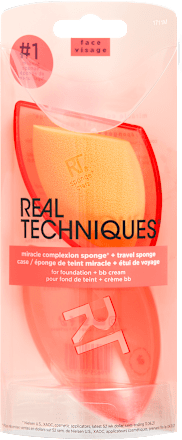 houbička na make-up s pouzdrem  REAL TECHNIQUES