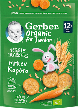 Organic krekry s mrkví Gerber Organic
