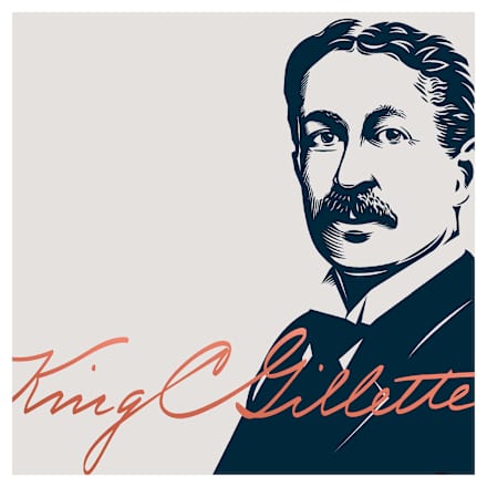 Barttrimmer King. C. Gillette