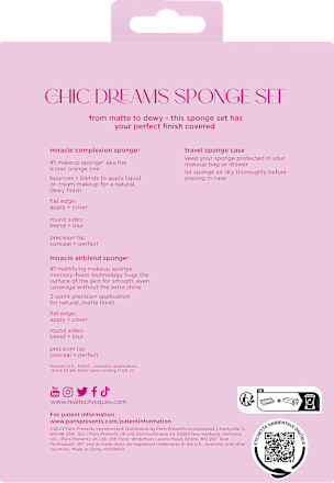 Make-up Schwamm Set 3tlg Chic Dreams REAL TECHNIQUES
