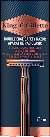 Double Edge brijač + 5 žileta King. C. Gillette
