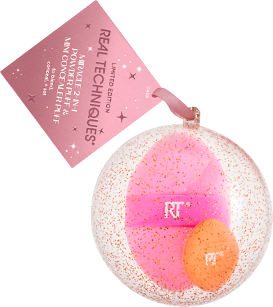 Make-up Schwamm Set 2tlg Miracle 2in1 Powder Puff & Mini Concealer Puff REAL TECHNIQUES