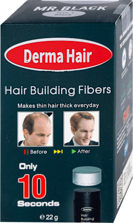Fiberi za proređenu kosu - No. 1 Black DERMA HAIR