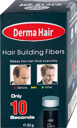 Fiberi za proređenu kosu - No. 2 Dark brown DERMA HAIR