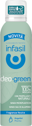 Deodorante spray green fragranza neutra infasil