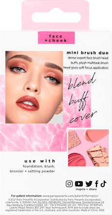 Súprava mini štetcov duo face + cheek REAL TECHNIQUES