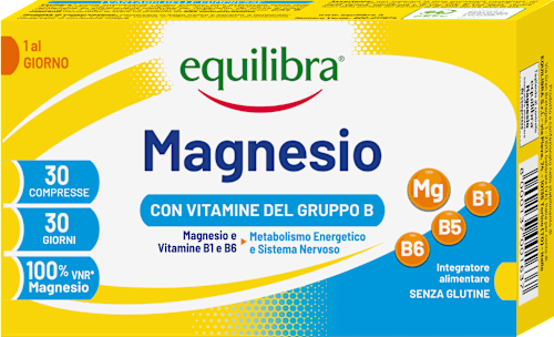 Magnesio con vitamine del gruppo B equilibra