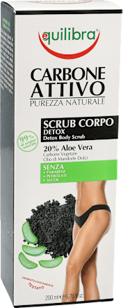 Oczyszczający peeling do ciała z aktywnym węglem equilibra