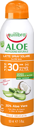 Aloesowy krem przeciwsłoneczny SPF 30 spray equilibra