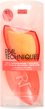 houbička na make-up s pouzdrem  REAL TECHNIQUES