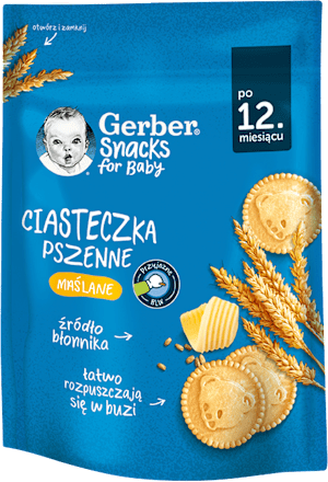 Ciasteczka pszenne maślane, od 12 miesiąca  Gerber