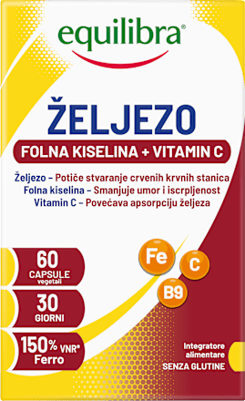 Željezo + Folna kiselina + Vitamin C equilibra