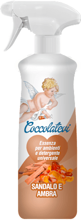 Essenza per ambienti e detergente universale - Sandalo e ambra Coccolatevi
