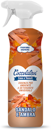 Essenza per ambienti e detergente universale - Sandalo e ambra Coccolatevi