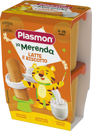 Млечен десерт с бисквити, от 8-ия месец Plasmon