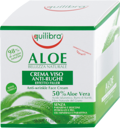 Crema viso anti-rughe con aloe vera equilibra