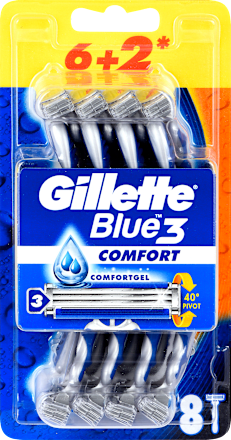 Blue3 COMFORT brijači, 6+2 kom Gillette
