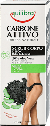 Oczyszczający peeling do ciała z aktywnym węglem equilibra