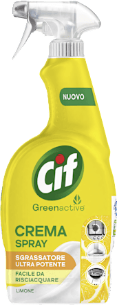 Crema Spray Green Active Sgrassatore al limone Cif