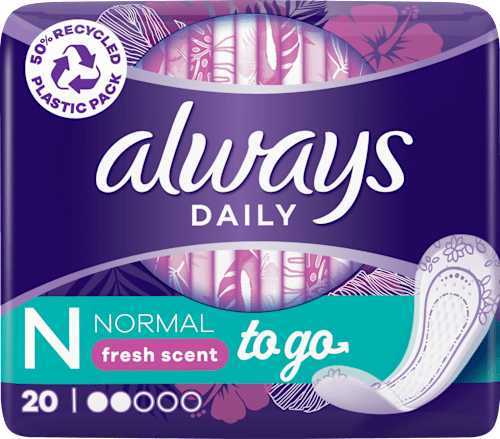 slipové vložky Normal Fresh  always