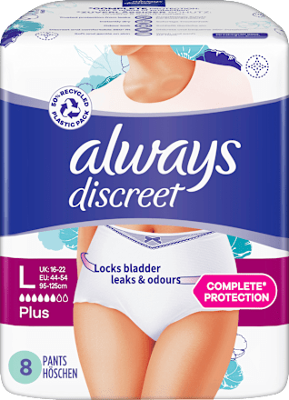 discreet Pants Inkontinenz Gr. L Plus  always