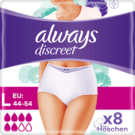 discreet Pants Inkontinenz Gr. L Plus  always