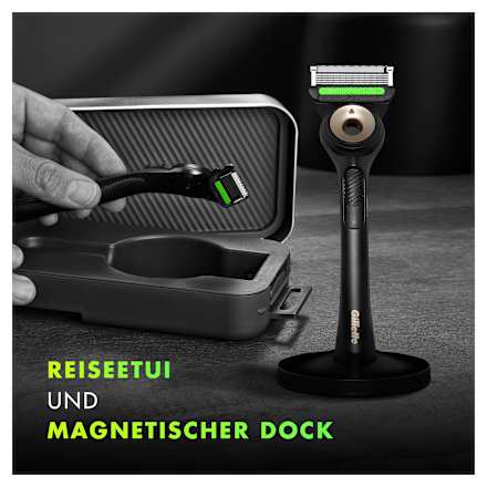 Rasierer, Labs mit 2 Klingen und Reiseetui Gillette