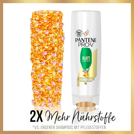 Pflegespülung Glatt & Seidig PANTENE PRO-V