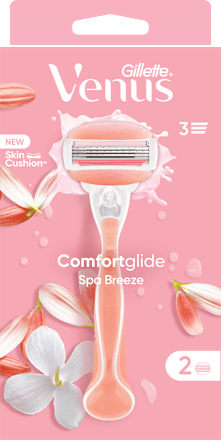 Rasoio da donna Venus Comfortglide Spa Breeze + 2 lamette Gillette Venus