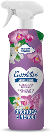 Essenza per ambienti e detergente universale - Orchidea e neroli Coccolatevi