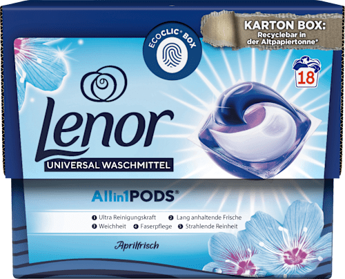 Vollwaschmittel Pods Aprilfrisch  Lenor