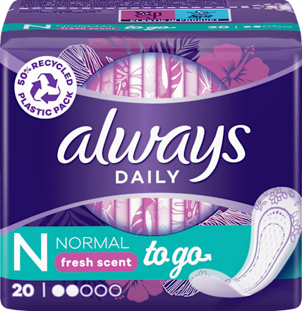 dailies Singles to go fresh scent dnevni ulošci normal always