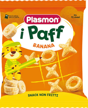 Paff con banana Plasmon