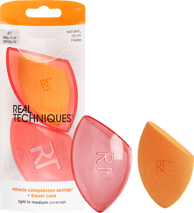 Make-Up Schwamm Miracle Complexion mit  Case REAL TECHNIQUES
