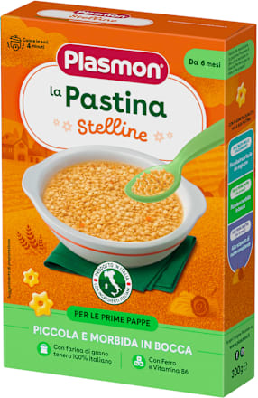 Paste în formă de steluțe pentru copii 6+ Plasmon